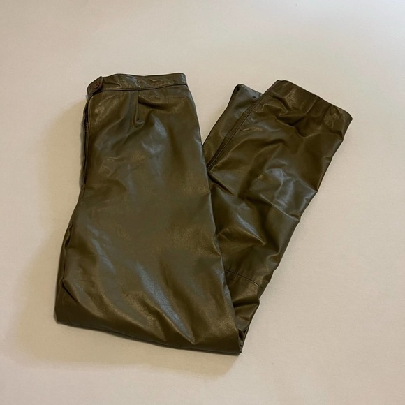 VINTAGE Agatha for J.D. Sport Leather pants 10 - Picture 1 of 11